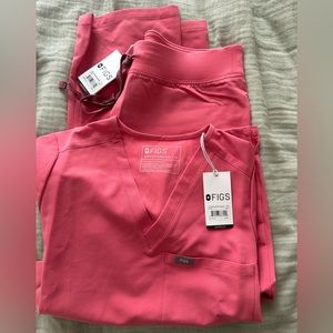 Figs Limited Edition Scrubs: Catarina Top and Livingston Pants. New with tags